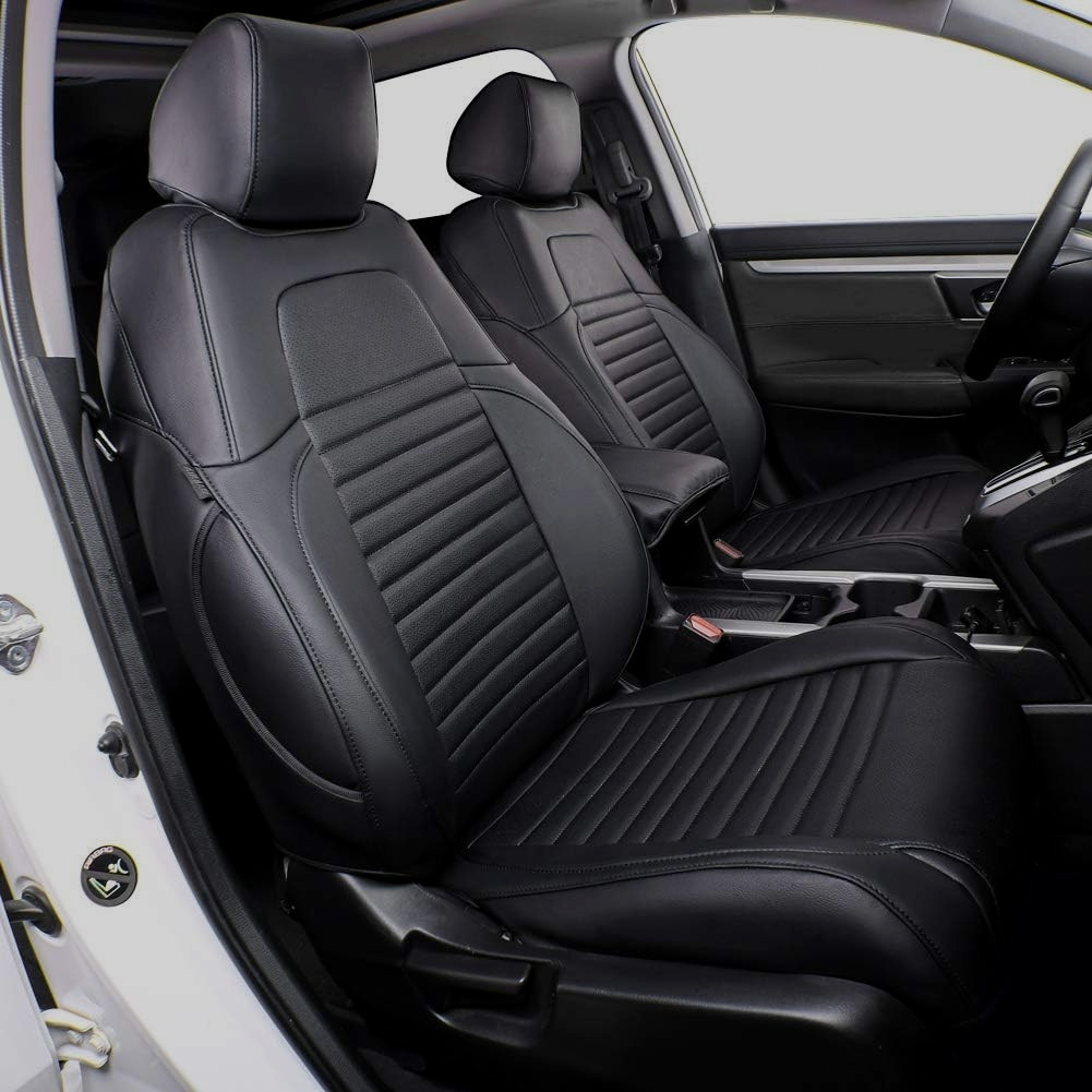 EKR Custom-Fit 2018-2022 Honda Accord LX Seat Covers 5-Seat Full Set Leather