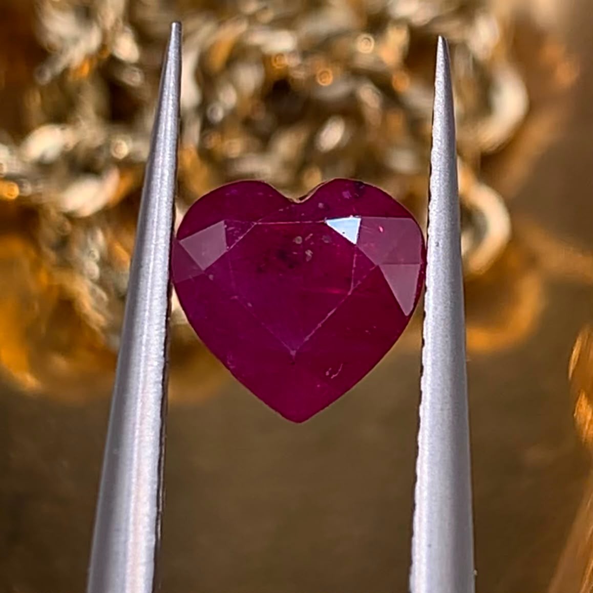 1.34Ct Natural Rare Heart Shape Ruby From Mozambique
