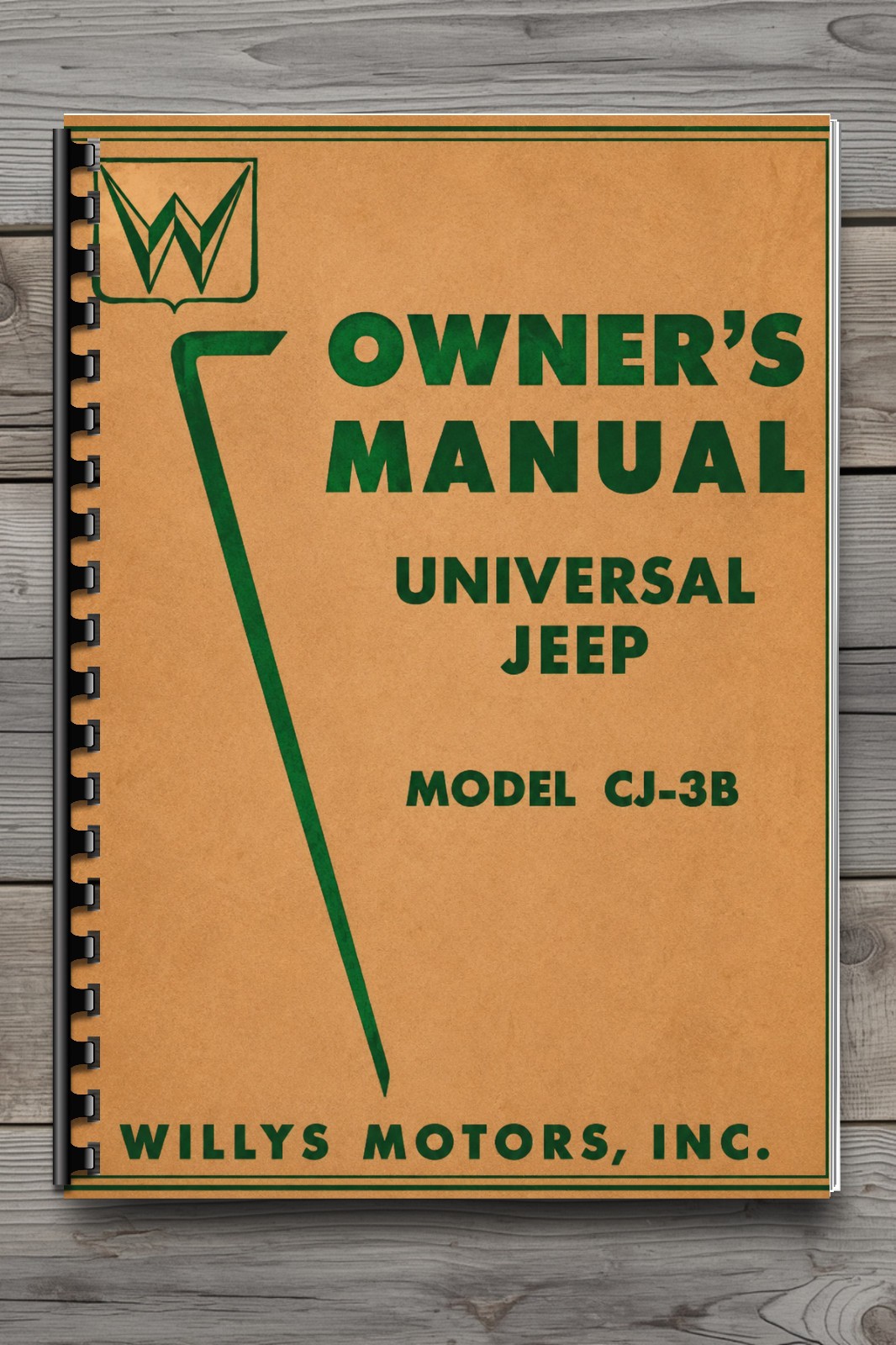 Vintage Willys Jeep CJ-3B Owner's Manual Universal Jeep 41 Pages