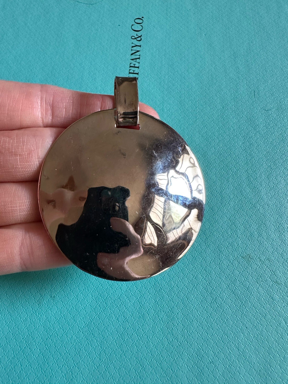 Vintage RLM Sterling Modernist Disc Pendant