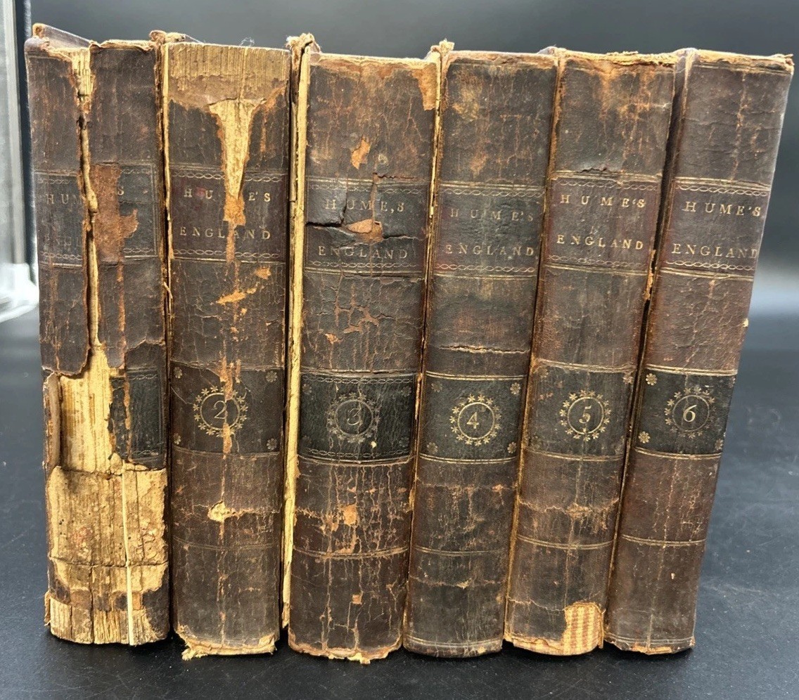 Complete 1796 History of England David Hume 6 Vol Set Philadelphia First Print Complete 1796 History of England David Hume 6 Vol Set Philadelphia First Print