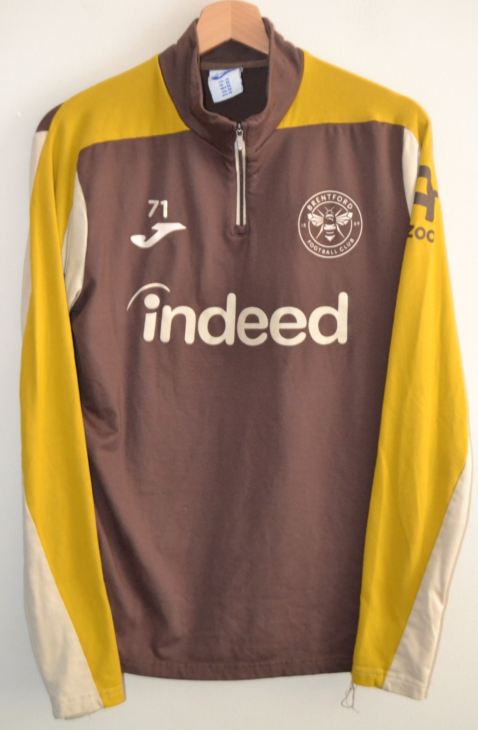 Brentford Joma 2025/26 Brown 1/4 Zip Training Top Mens UK Medium #71 Brentford Joma 2025/26 Brown 1/4 Zip Training Top Mens UK Medium #71
