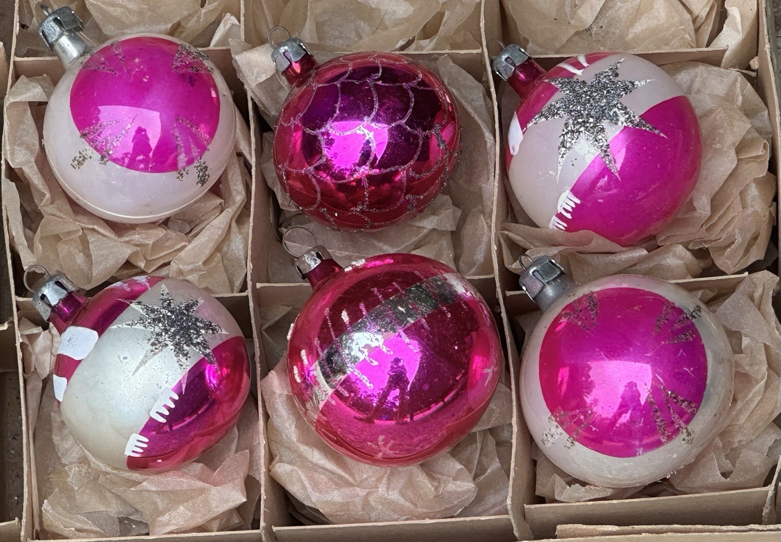 Vintage Poland Pink Teardrop Glass Christmas Ornament Vintage Poland Pink Teardrop Glass Christmas Ornament