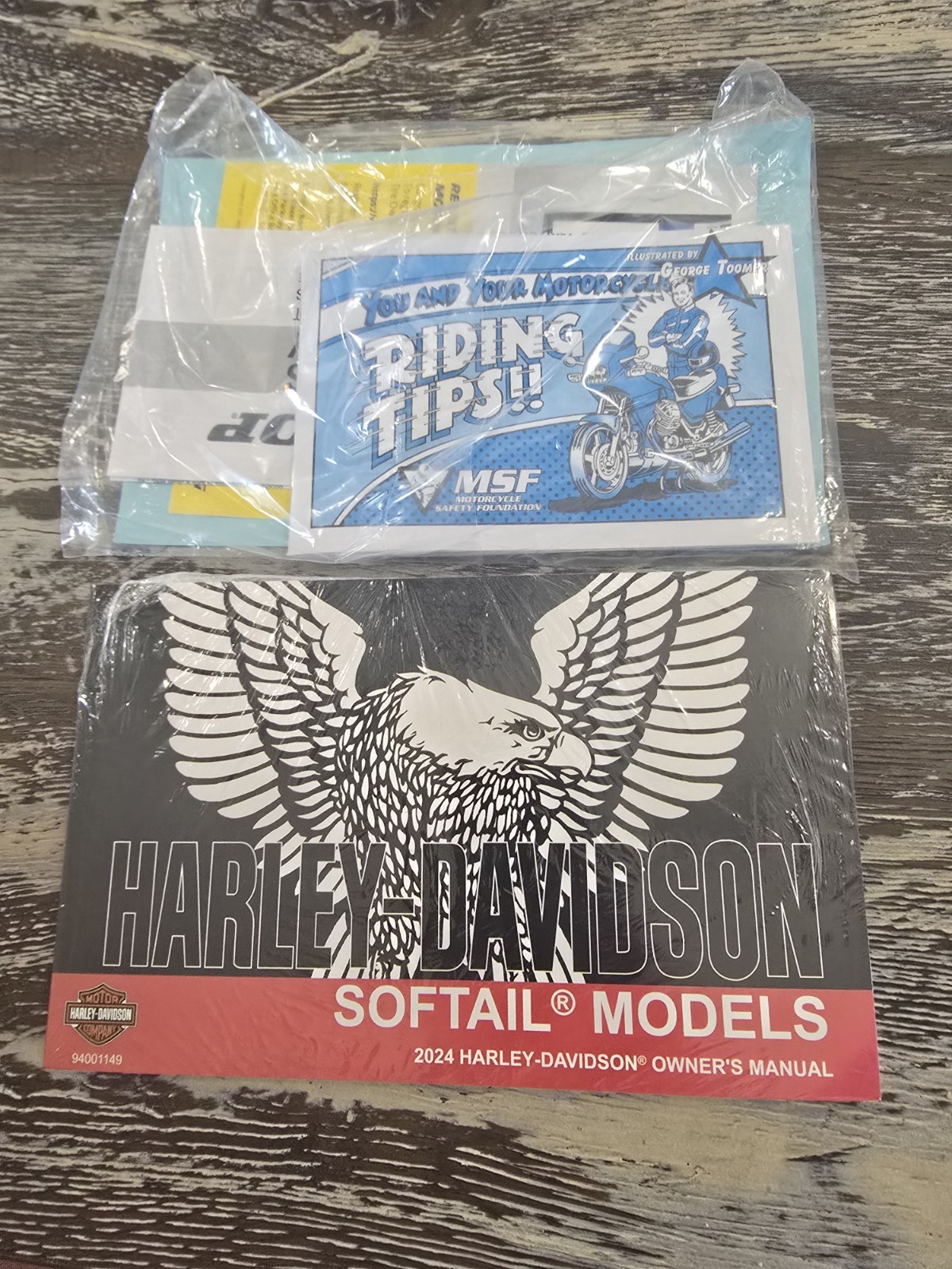 Harley Davidson 2024 Softail Model Owners Manual  w bonus riding tips