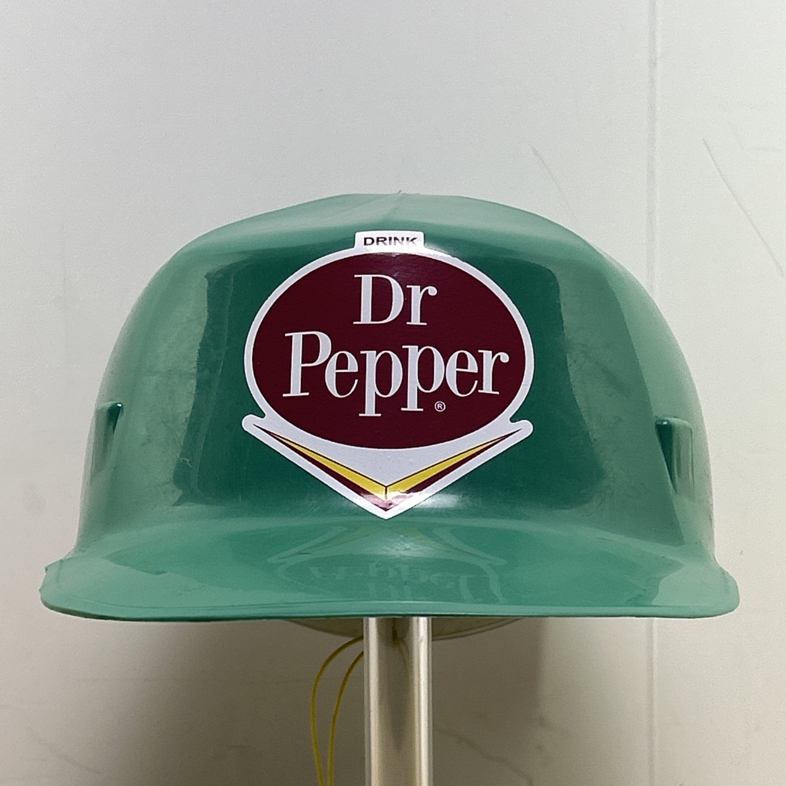 Vintage 1966 Dr Pepper Ed Bullard Co MK2 Hard Boiled Bump Cap Green Made In USA Vintage 1966 Dr Pepper Ed Bullard Co MK2 Hard Boiled Bump Cap Green Made In USA