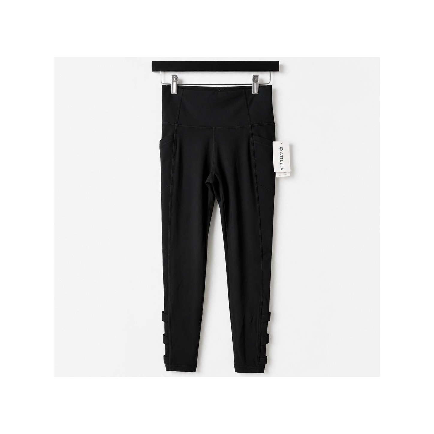 NWT Athleta High RIse Elation Leggings Black Sz ST