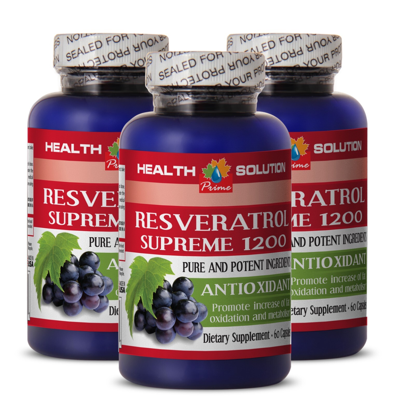 Premium antioxidant - PREMIUM RESVERATROL - Nature-inspired wellness 3 Bottles 1