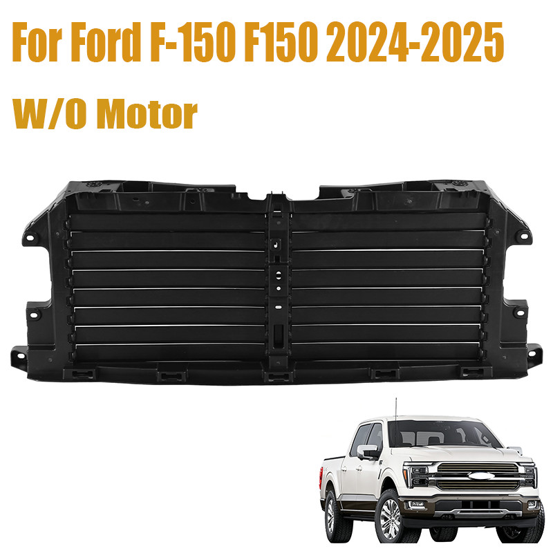 New Front Upper Radiator Grille Shutter For 2024-2025 Ford F150 F-150 W/O Motor