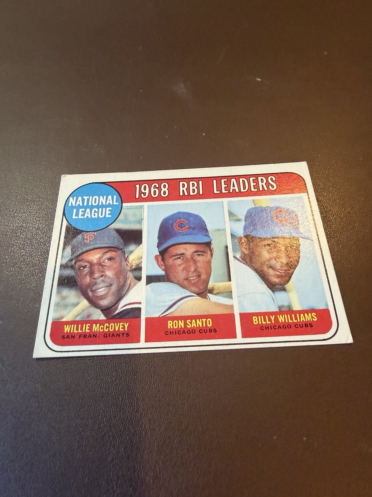 1969 Topps - League Leaders Willie McCovey, Billy Williams, Ron Santo #4 1969 Topps - League Leaders Willie McCovey, Billy Williams, Ron Santo #4
