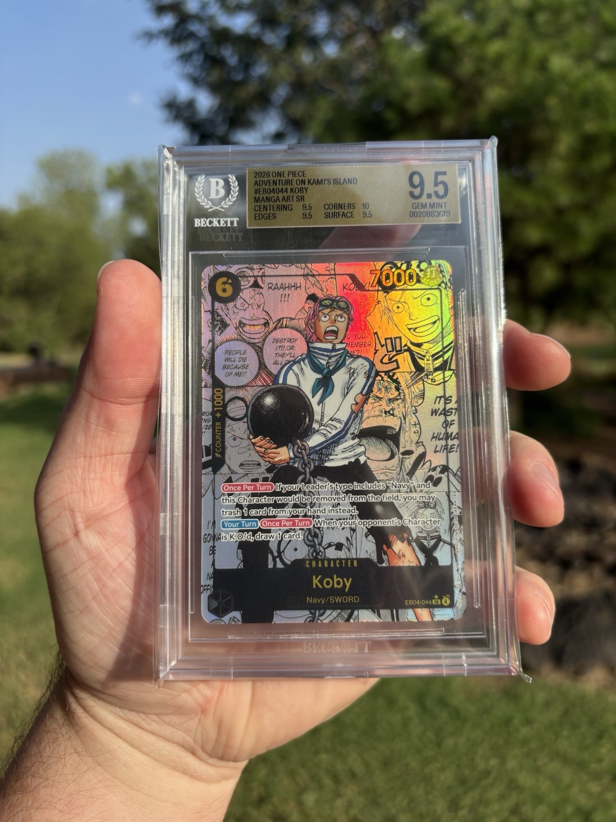Koby EB04-044 Manga Art Foil SR English 2026 BGS 9.5 Adventure on Kami Koby EB04-044 Manga Art Foil SR English 2026 BGS 9.5 Adventure on Kami