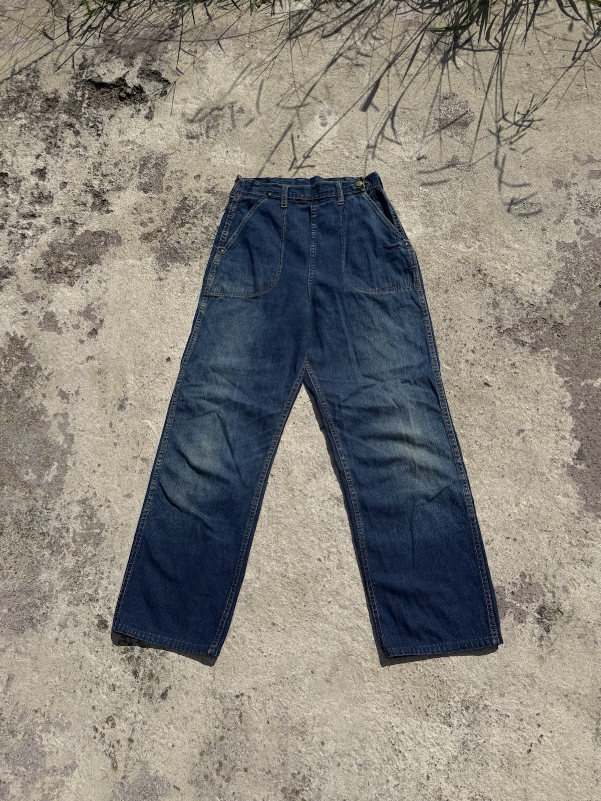 1950’s Blue Bell Sanforized Ranch Style Jeans With Great Wear
