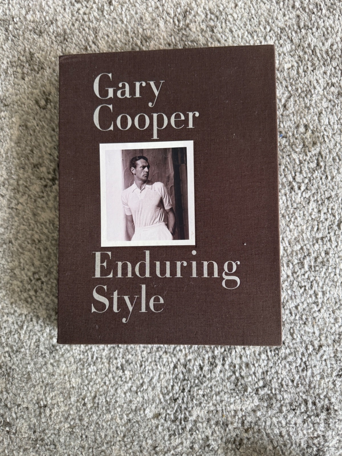 Gary Cooper Enduring Style Hardcover Book  Like New- never opened or read