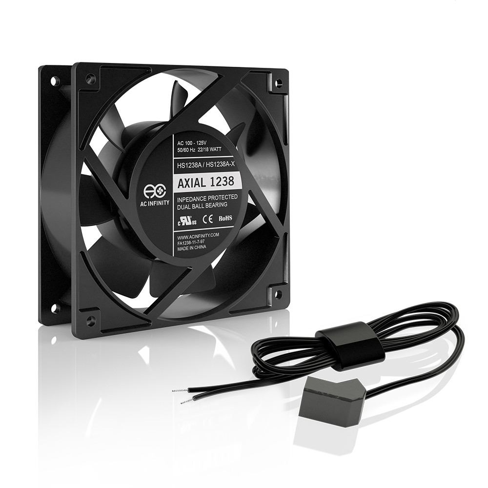 NEW 110 CFM Axial Muffin Fan Super Blower Fireplace 120mm AC 4