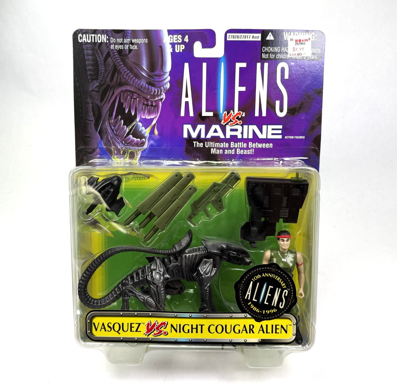 Vasquez vs Night Cougar Alien Vintage Aliens vs Marine Set New 1996 Kenner Vasquez vs Night Cougar Alien Vintage Aliens vs Marine Set New 1996 Kenner