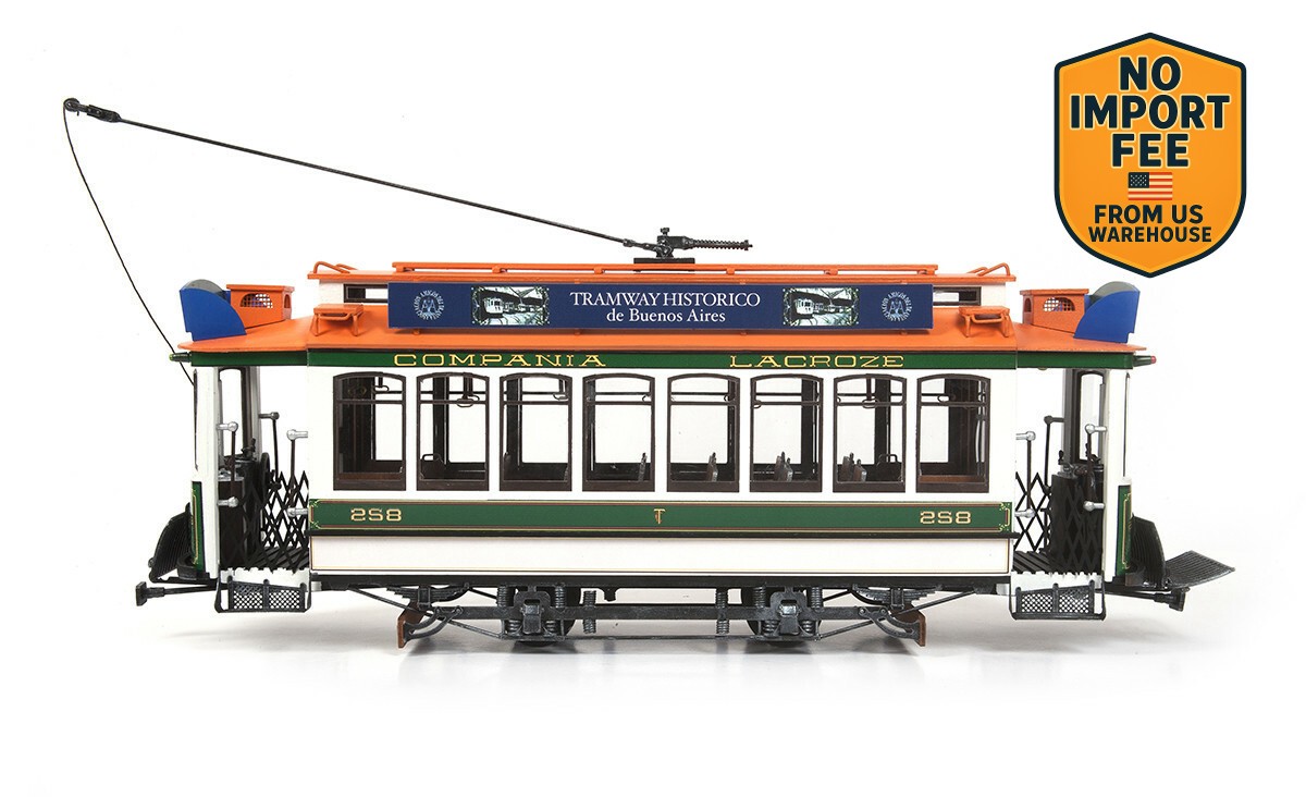 Occre Lacroze Buenos Aires Tram Ref: 53011 Wood and Metal Kit Scale 1:24
