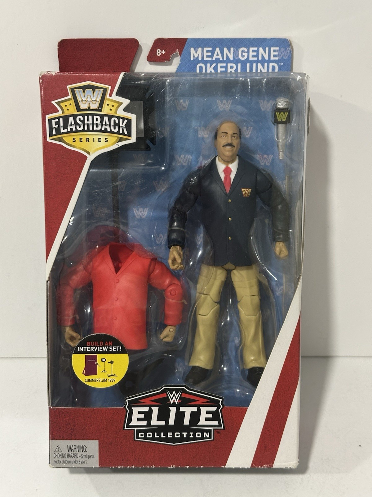 WWE Elite Flashback Mean Gene Okerlund Sealed Mattel 2017 WWE Elite Flashback Mean Gene Okerlund Sealed Mattel 2017