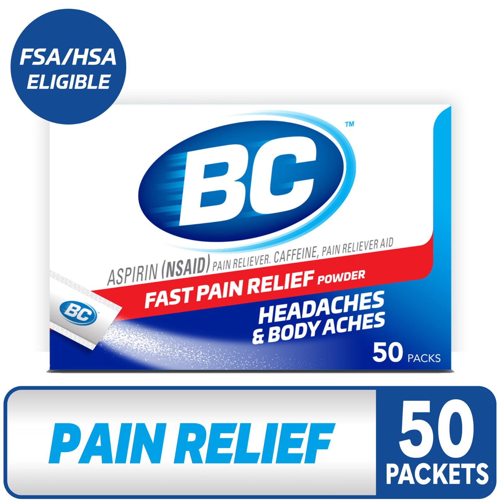 BC Powder Pain Reliever, Cherry Flavor Aspirin Dissolve Packs, Body Aches & Pain