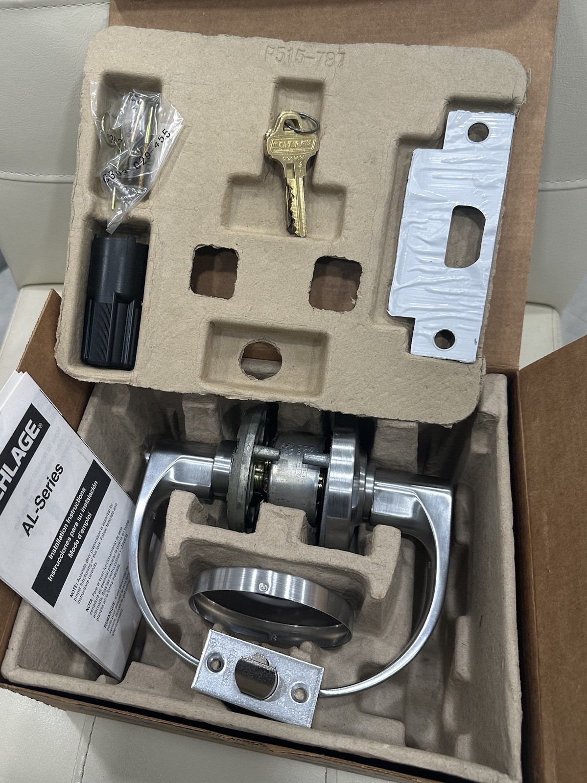 Schlage Commercial AL53PD-EV-NEP 626 Everest Entrance Door Lever Set Schlage Commercial AL53PD-EV-NEP 626 Everest Entrance Door Lever Set