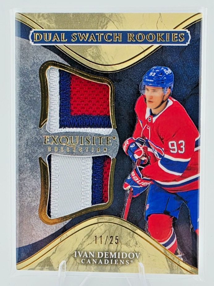 2025-2026 UD Black Diamond Exquisite Ivan Demidov Dual Swatch Rookies Patch /25