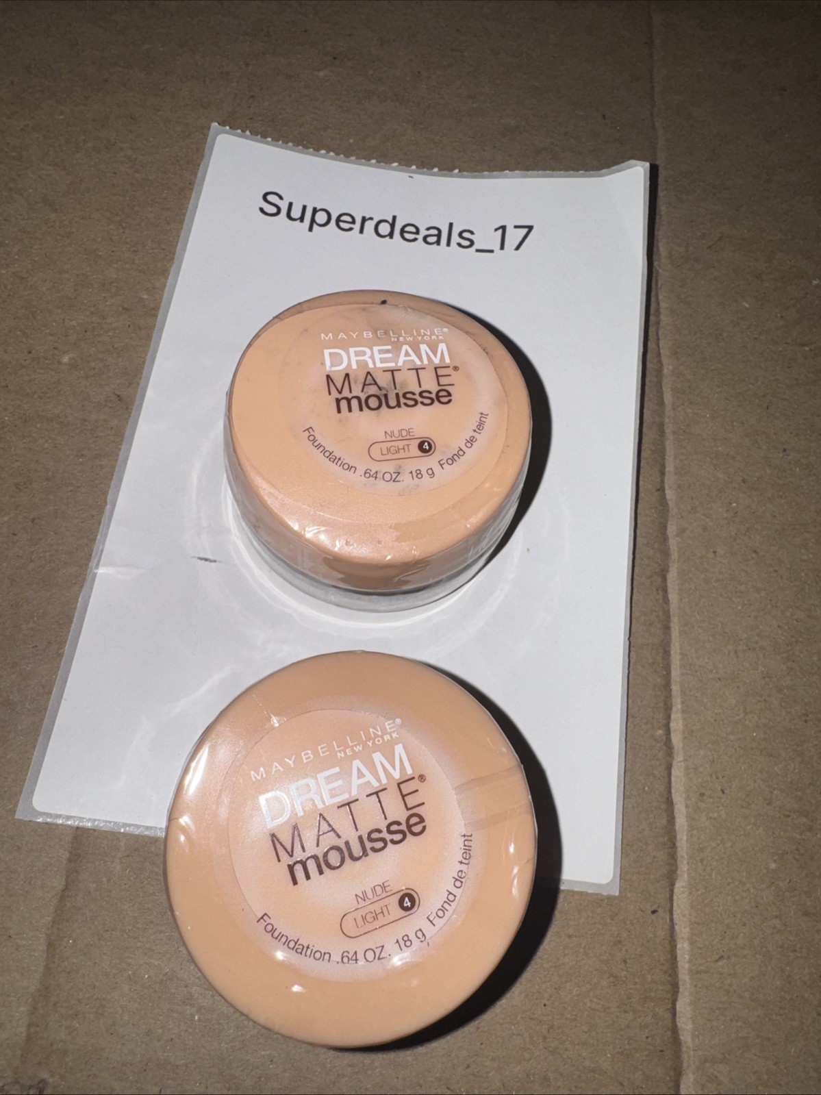 2x Maybelline New York Dream Matte Mousse foundation Shade