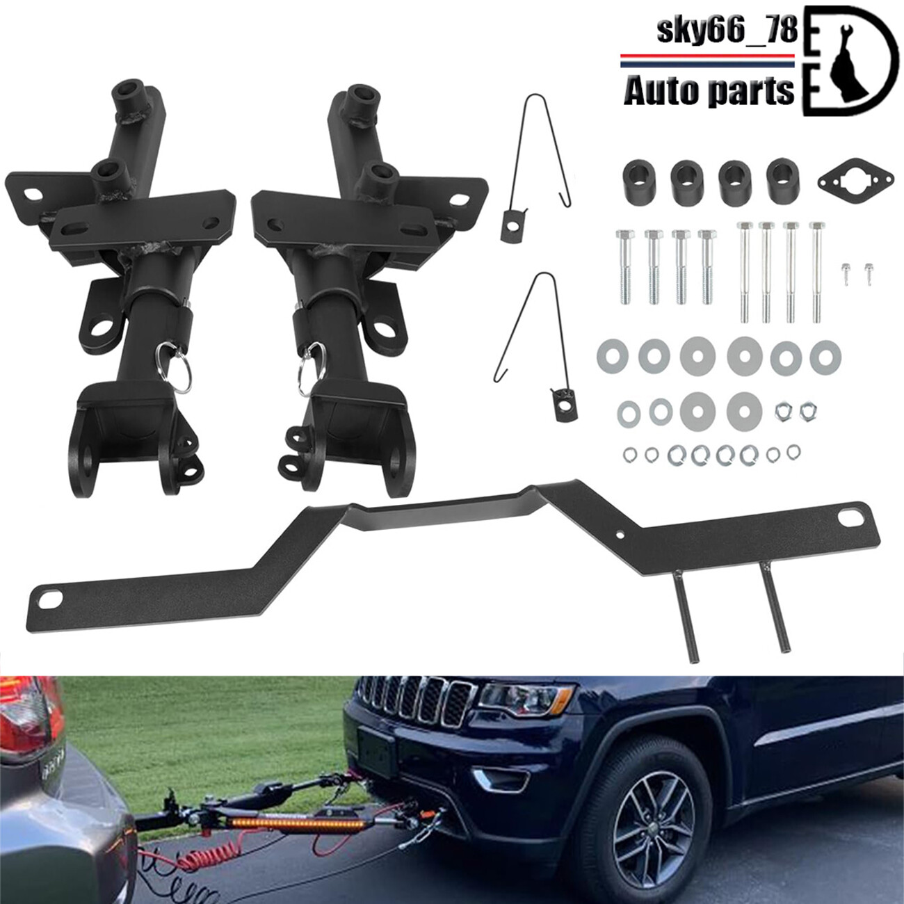 521440-5 Tow Bar Baseplate Base Plate for Jeep Grand Cherokee Dodge Durango AWD