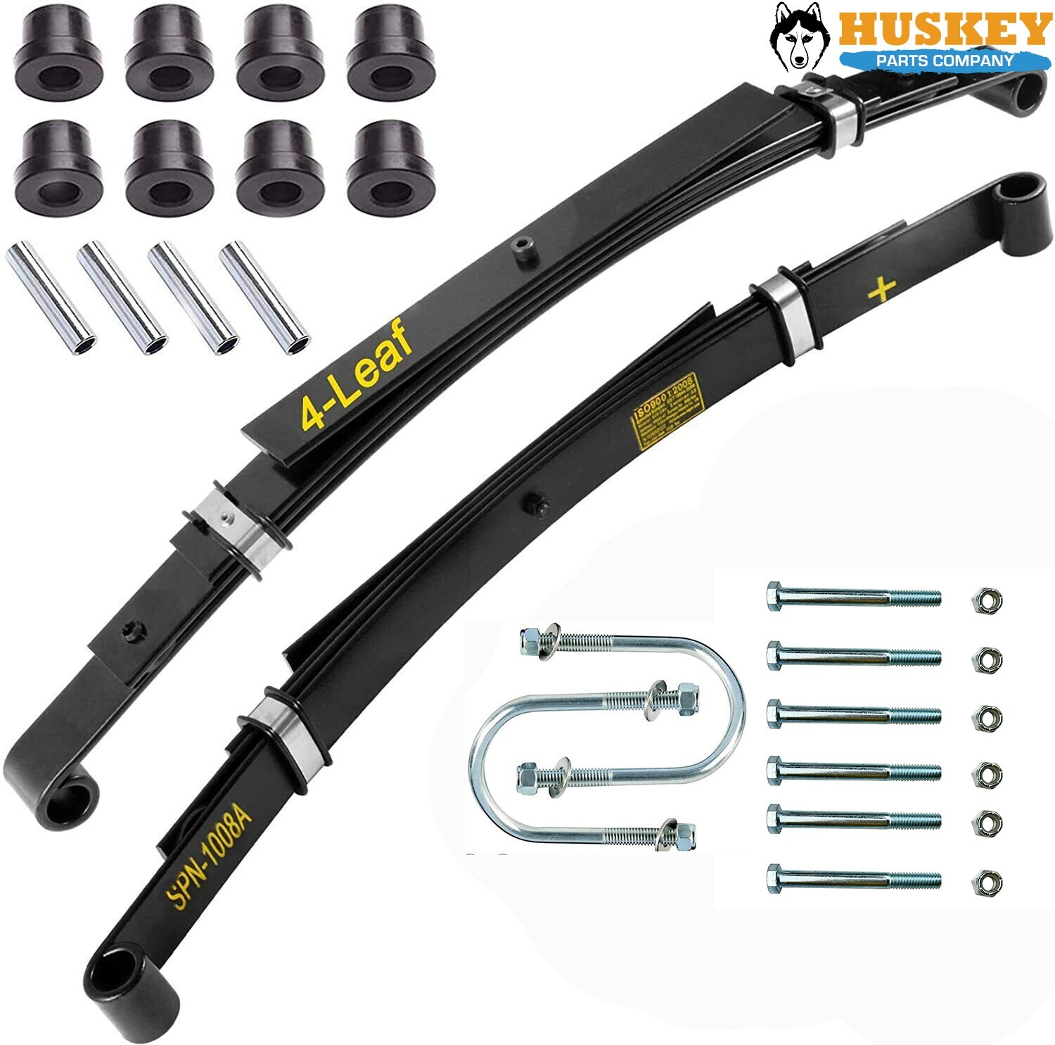 Heavy Duty Rear Leaf Spring 4 Leaf for Club Car DS Golf Cart 1982+,  Set of 2