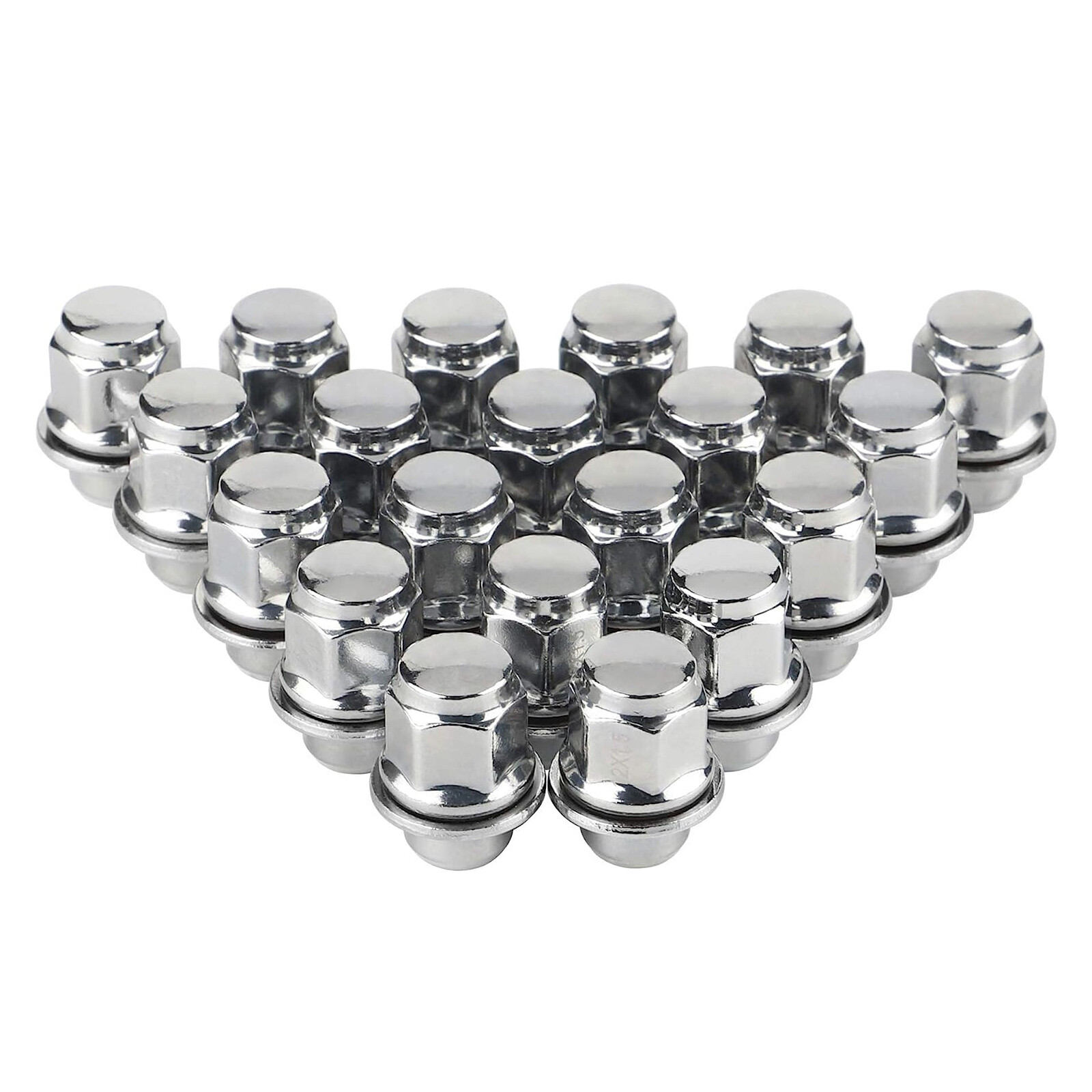 20PC TOYOTA OEM OE STOCK FACTORY WHEELS RIMS MAG LUG NUTS 12X1.5 21mm HEX CHROME