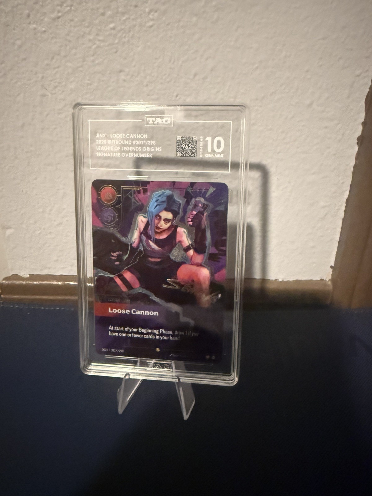 TAG 10 Riftbound League of Legends Jinx Loose Cannon Signature 301*/298
