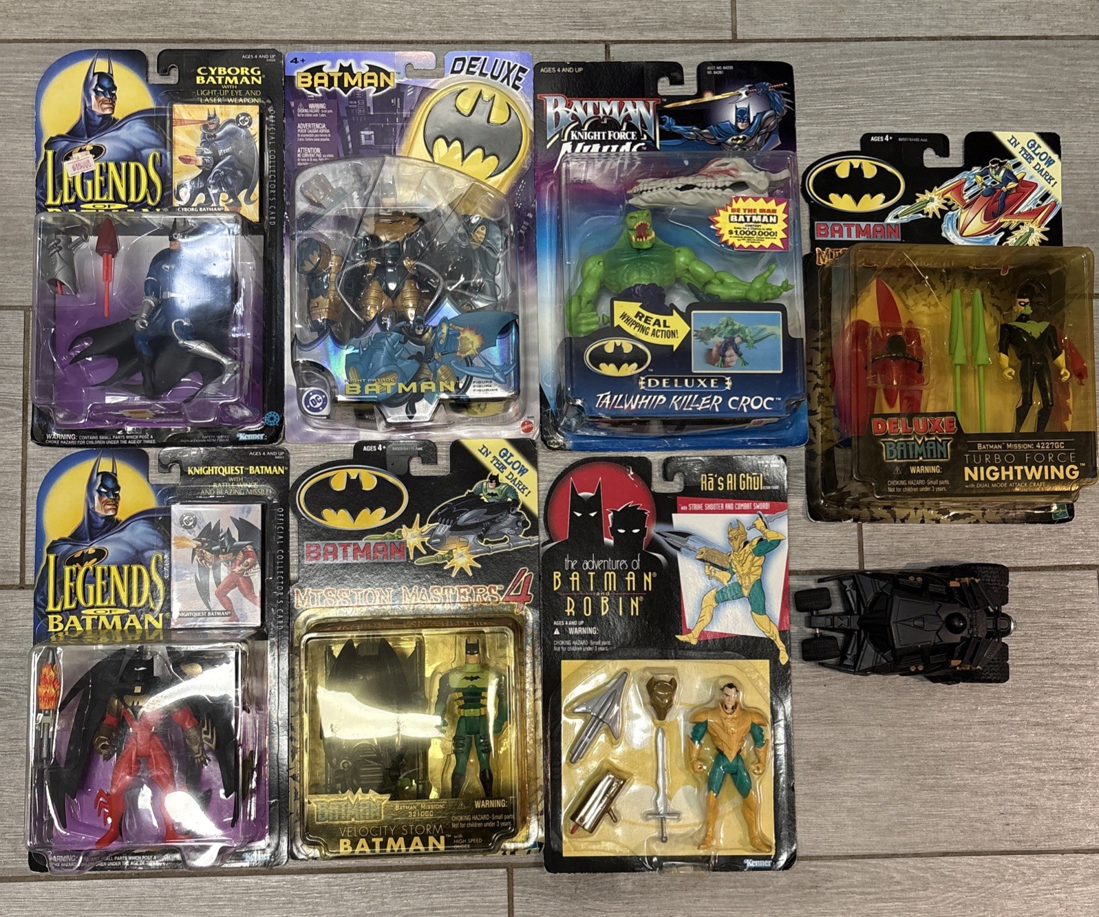 Vintage Batman Action Figure Lot Hasbro Kenner Mission Masters Legends MOC