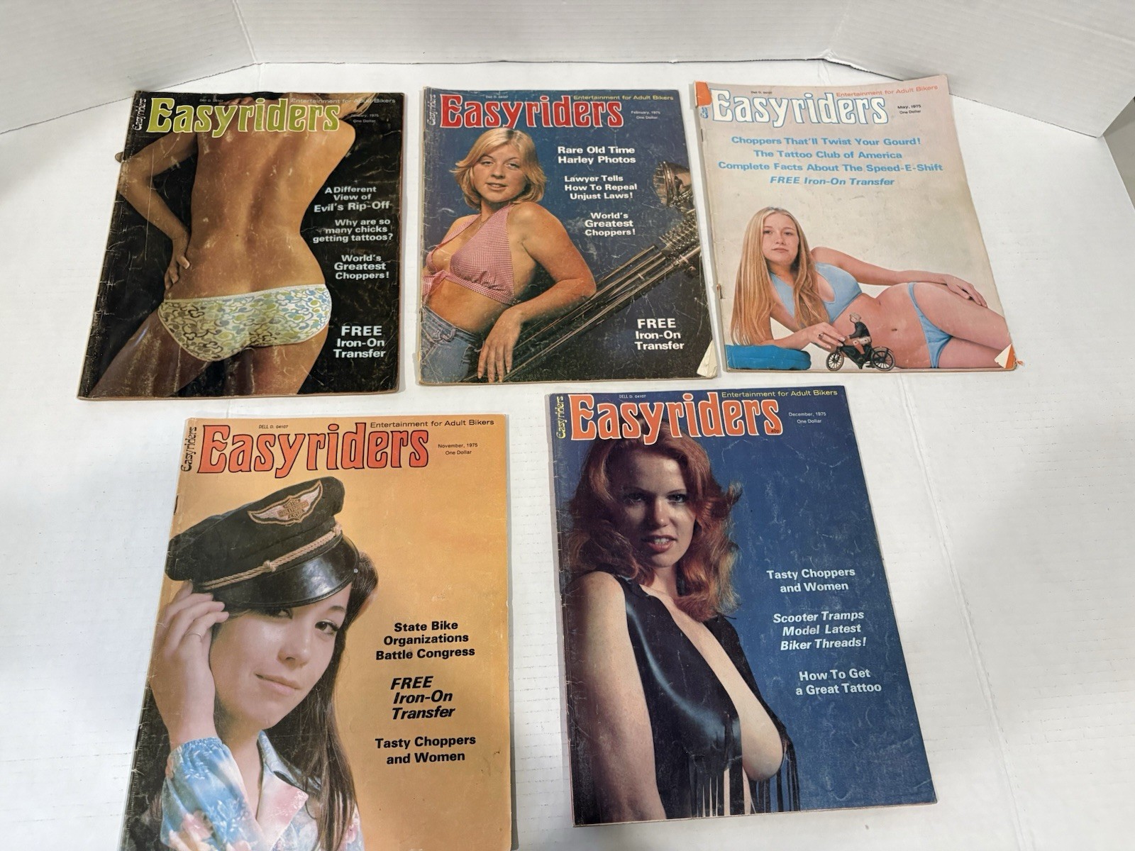 Vintage 70’s Easy Rider Magazine Lot 48 Issues Total With David Mann Posters