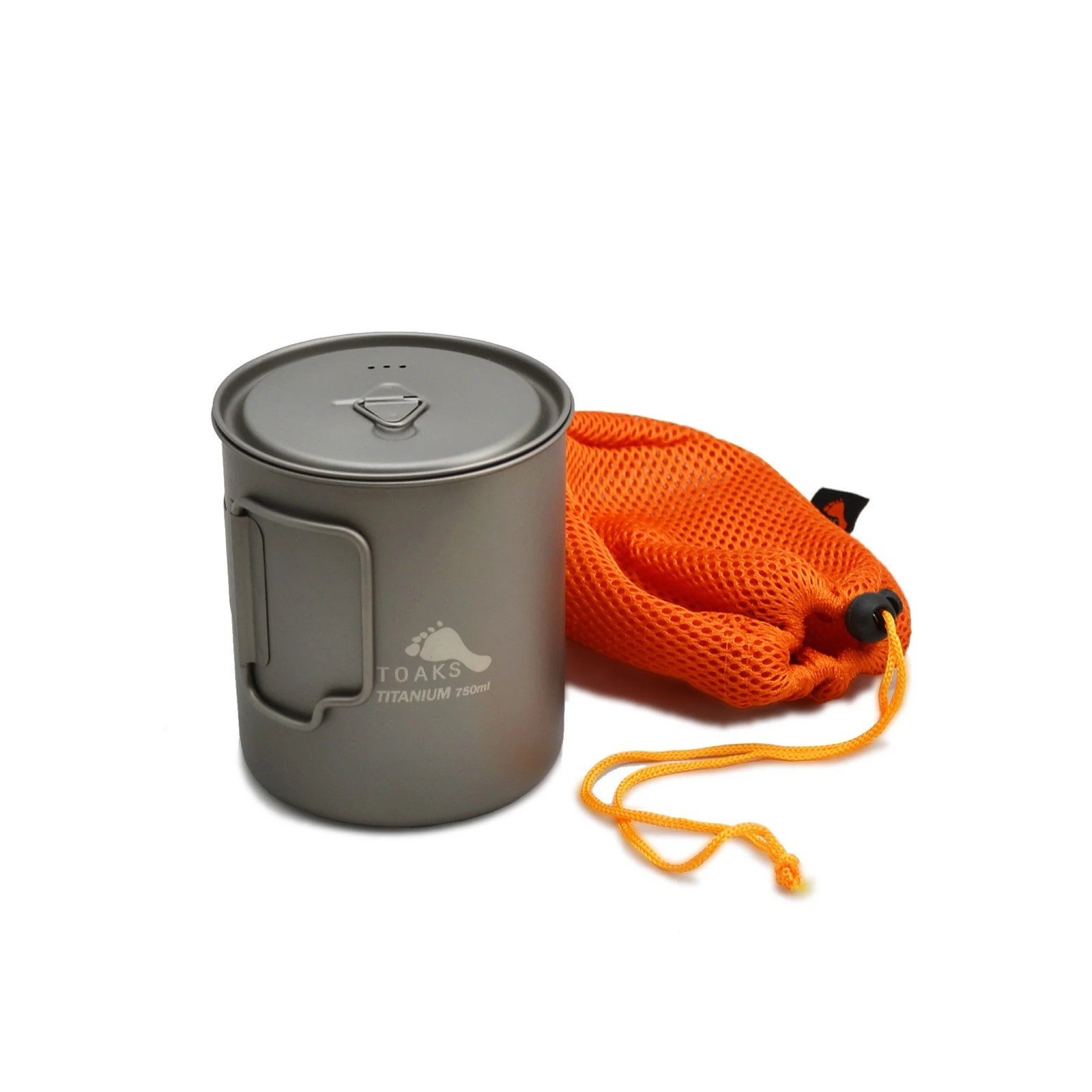 New Toaks Titanium 750ml Pot 0.8 Quarts, Silver Grey, Camping Backpacking New Toaks Titanium 750ml Pot 0.8 Quarts, Silver Grey, Camping Backpacking