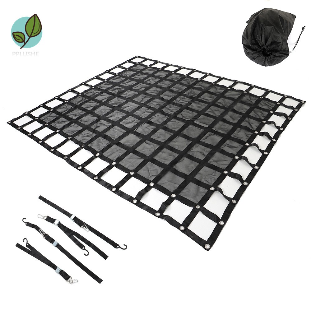 Heavy Duty Pickup Truck Cargo Net MGN-100 Standard Bed 4.75 ×6ft Black