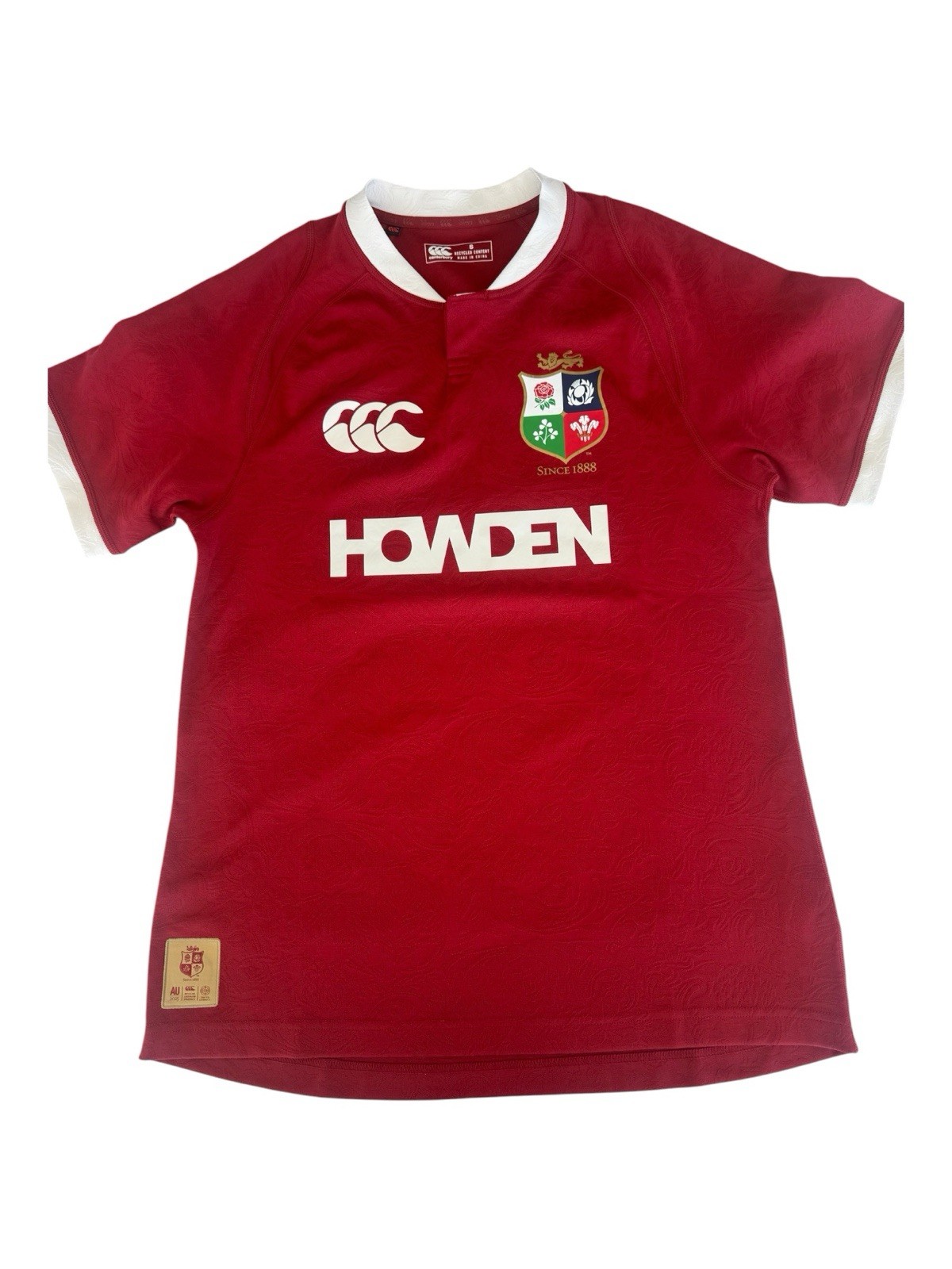 Authentic Canterbury British & Irish Lions Rugby Union Jersey Red Size S Authentic Canterbury British & Irish Lions Rugby Union Jersey Red Size S