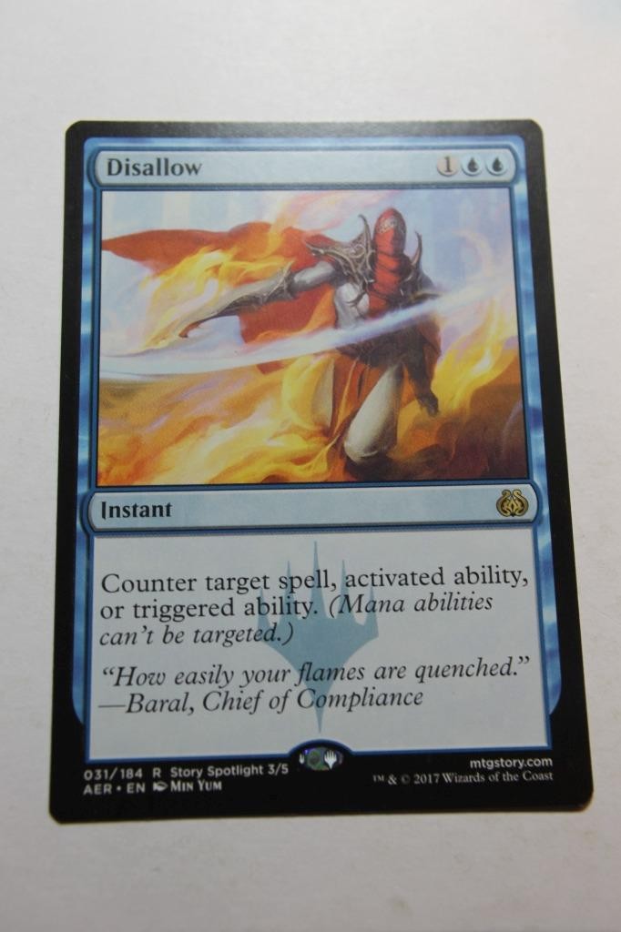 MTG Disallow x1- -Aether Revolt-Lightly Played