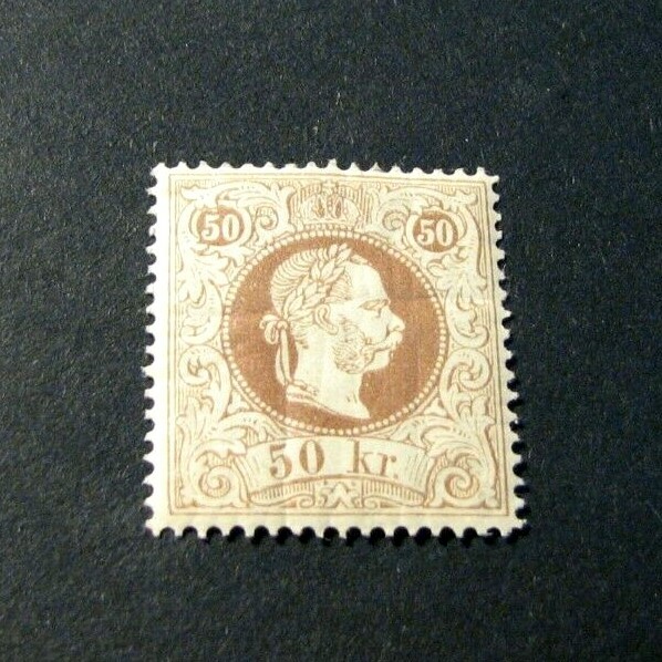Austria Stamp Scott# 33 Franz Josef 1867-72 MH (has a crease) H40 
