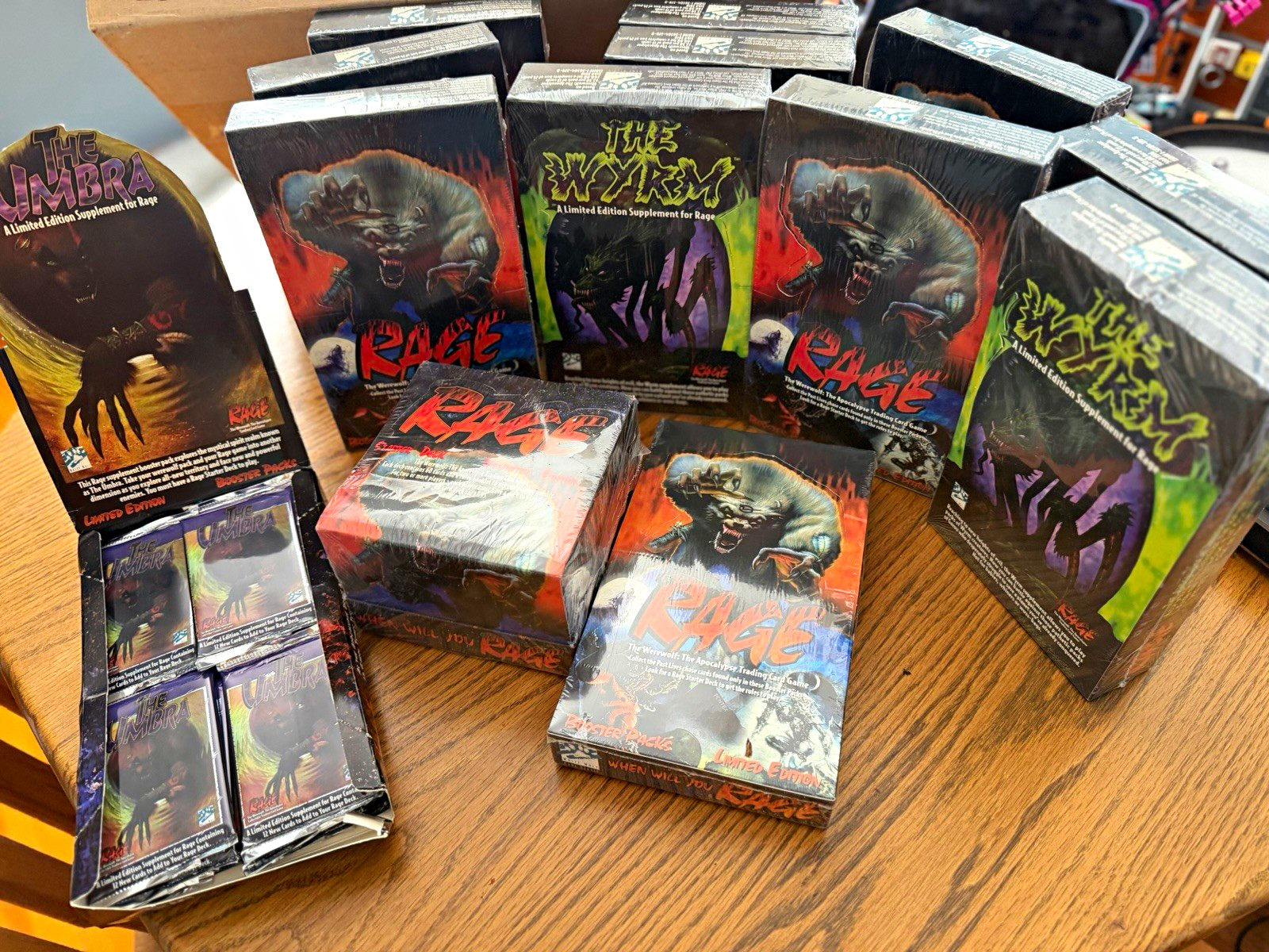 Rage Werewolf, The Apocalypse. Unopened Lot. Limited, Unlimited, Wyrm, Umbra