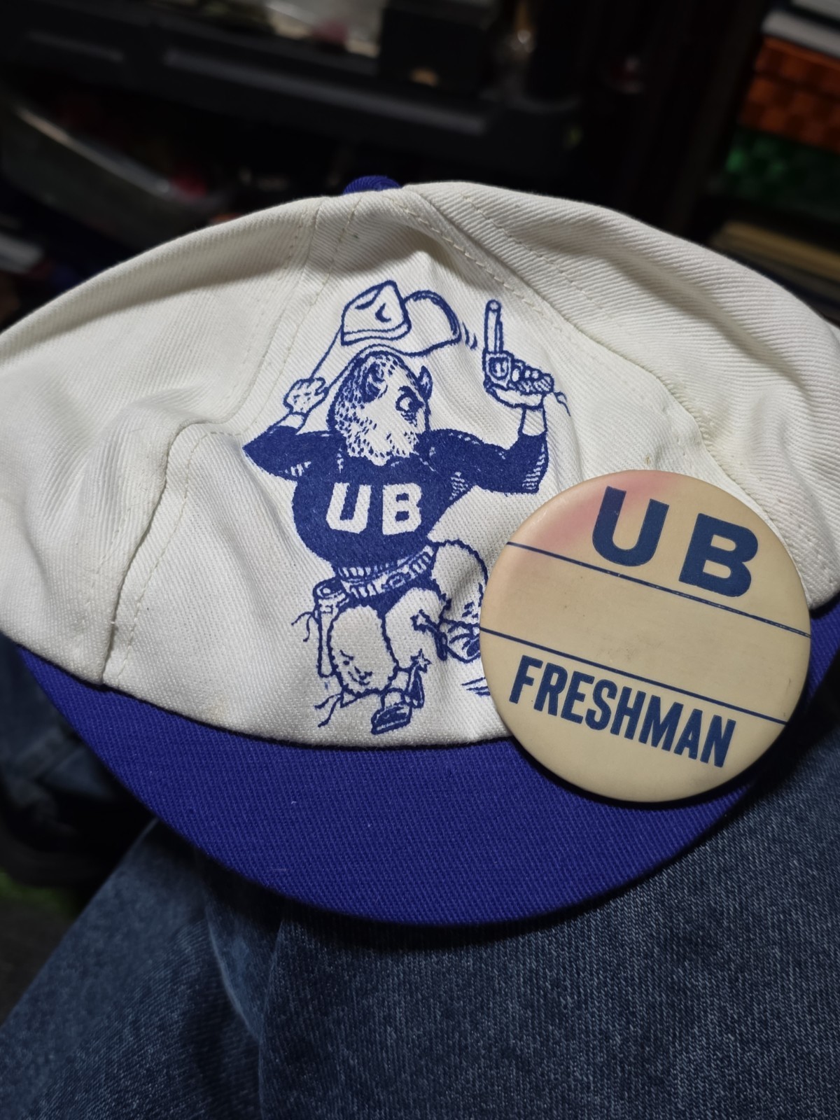 Vintage University at Buffalo Bulls U.B. Athletic Cap Hat New Era 