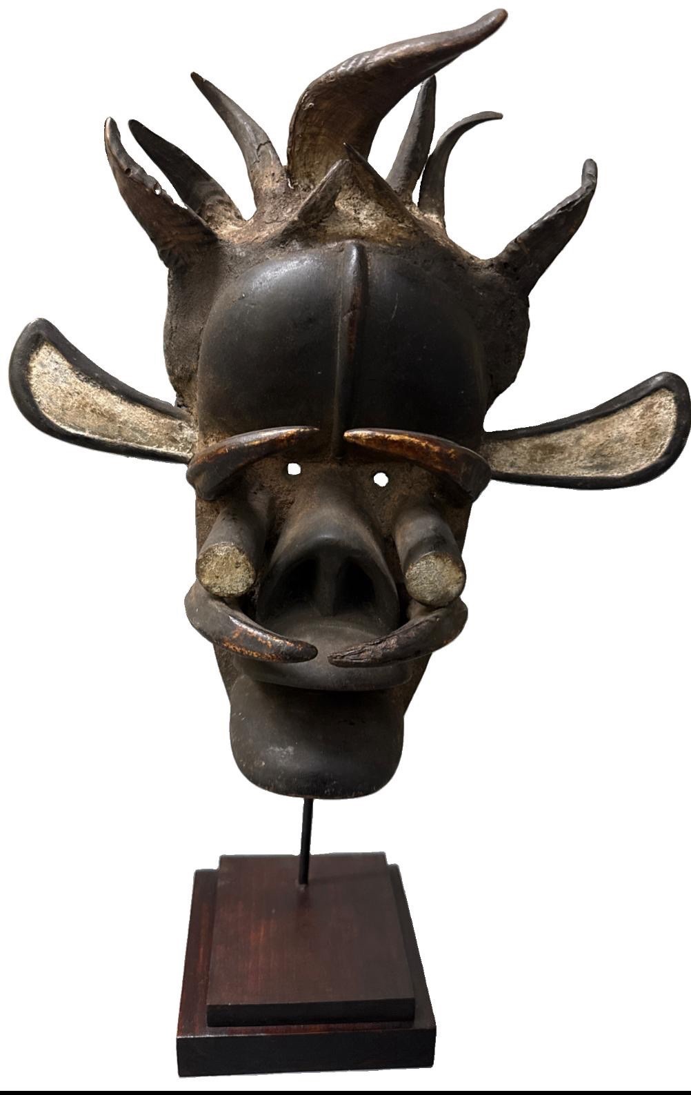 An Authentic African Grebo Mask Liberia