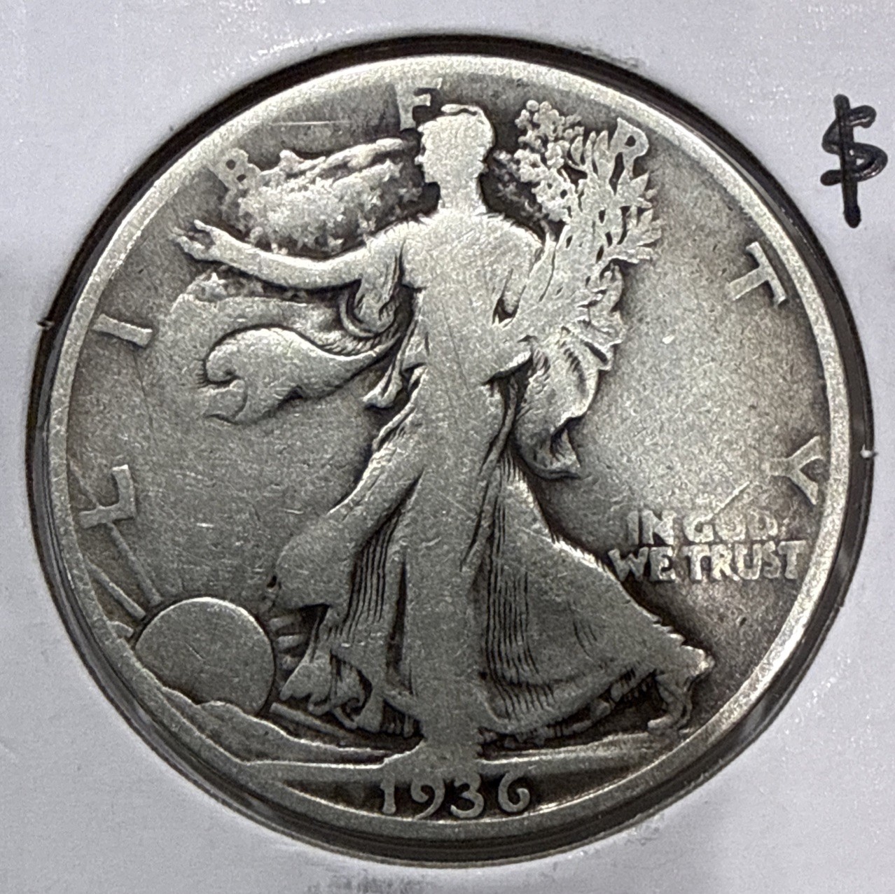 1936-D Walking Liberty Half Dollar 50C Silver Coin (U340) 1936-D Walking Liberty Half Dollar 50C Silver Coin (U340)