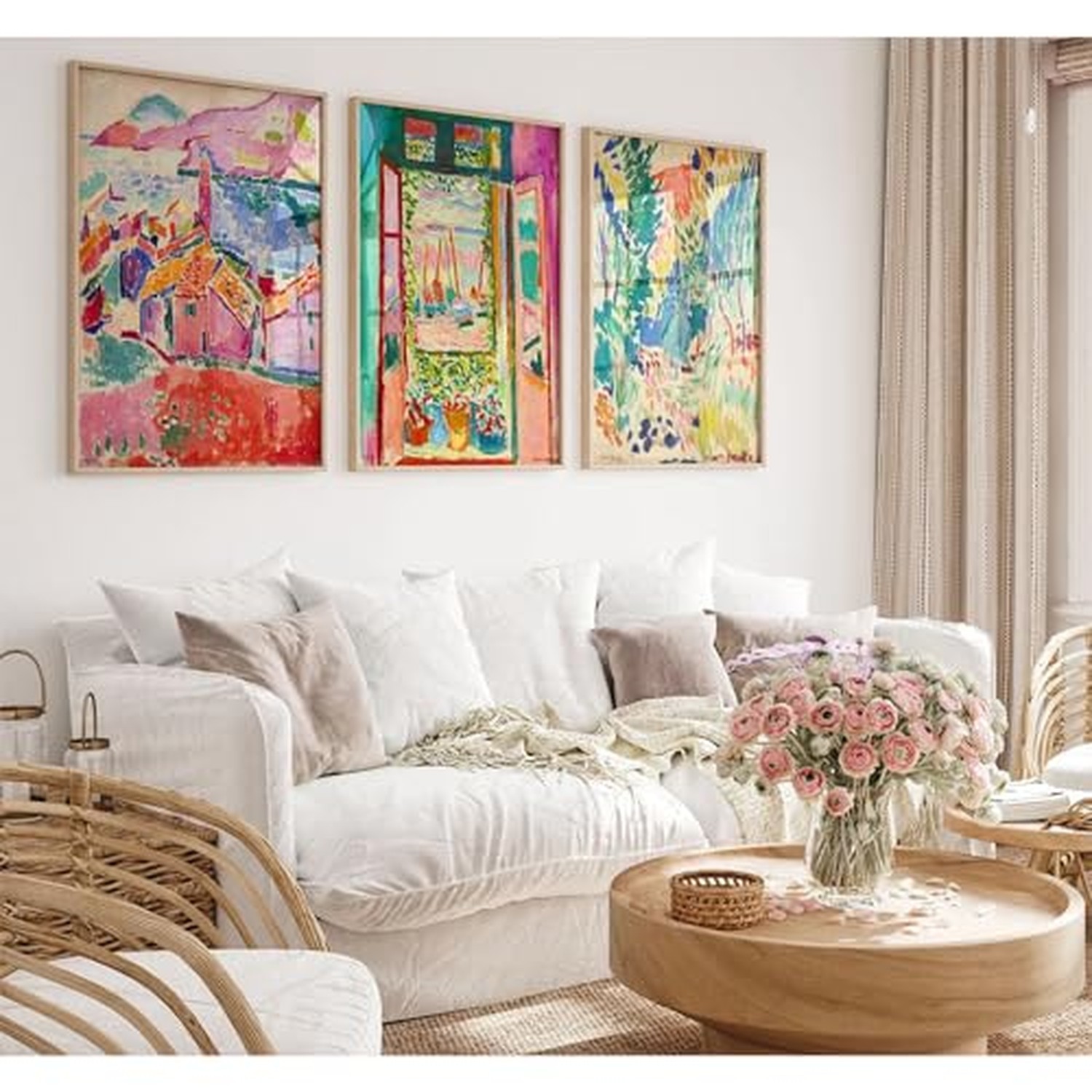 Pennclys Henri Matisse Wall Art Pink Aesthetic Canvas Wall Decor Colorful Abs... Pennclys Henri Matisse Wall Art Pink Aesthetic Canvas Wall Decor Colorful Abs...