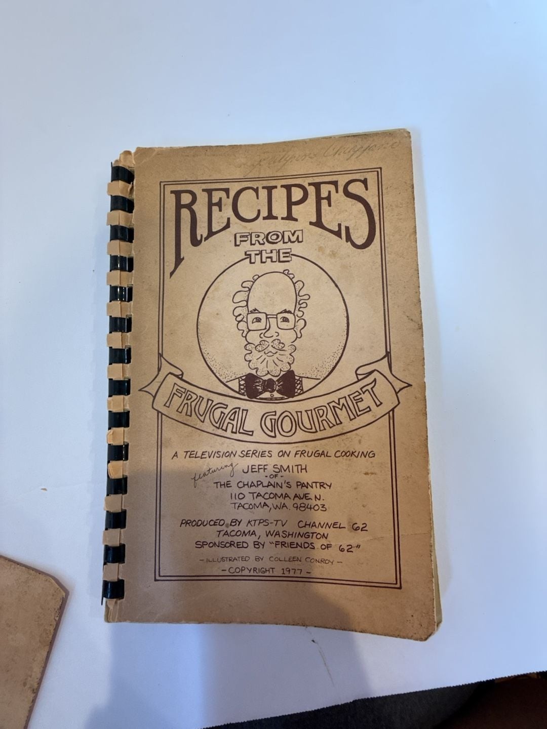 Recipes From The Frugal Gourmet 1977 Spiral Bound Cookbook by Jeff Smith Recipes From The Frugal Gourmet 1977 Spiral Bound Cookbook by Jeff Smith