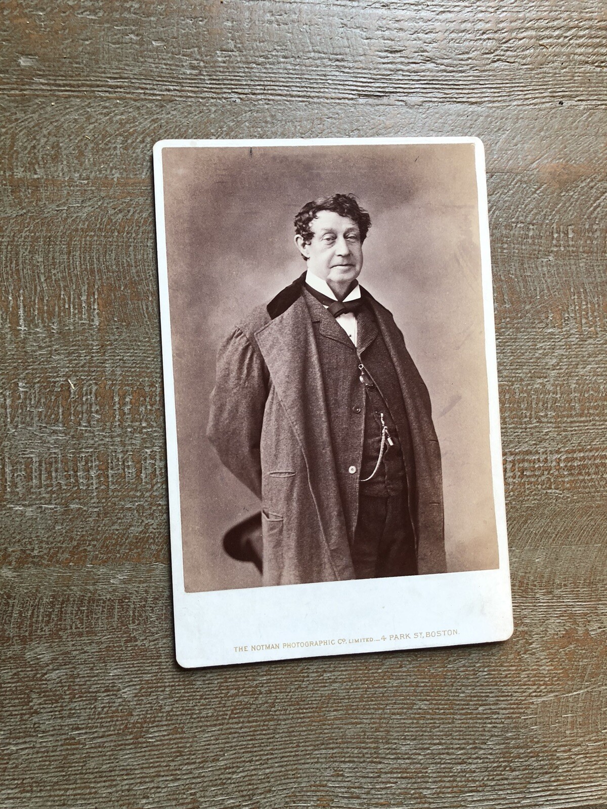 Fine Cabinet Photo of Actor William Warren by Notman Boston Massachusetts Fine Cabinet Photo of Actor William Warren by Notman Boston Massachusetts