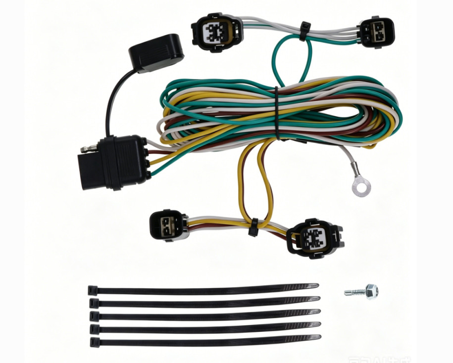 New 4-Way Trailer Wiring Harness For Dodge 95-01 Ram 1500 2500 3500 95-03 Dakota