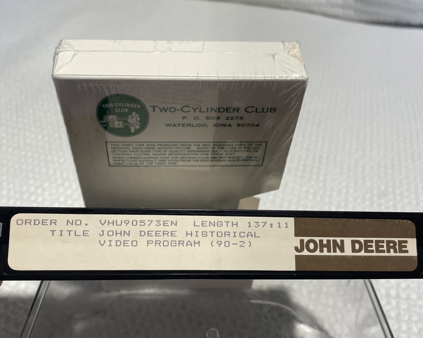 Vintage Official John Deere Historical Video Program VHS 137min VHU90573EN Vintage Official John Deere Historical Video Program VHS 137min VHU90573EN