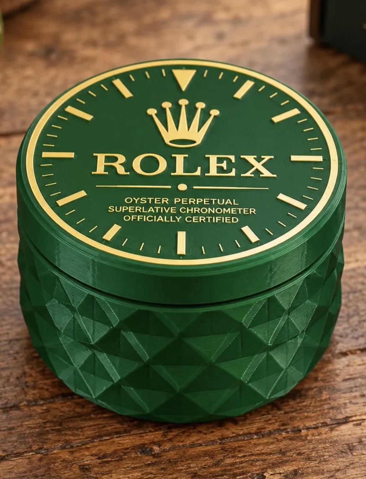 Rolex Container – 4 Inch Threaded Watch Part Storage Box 3D Printed for Watches Rolex Container – 4 Inch Threaded Watch Part Storage Box 3D Printed for Watches