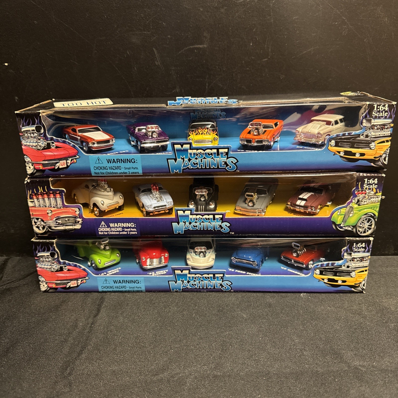 Muscle machines 1:64 scale 5 Packs NIB Lot of 3