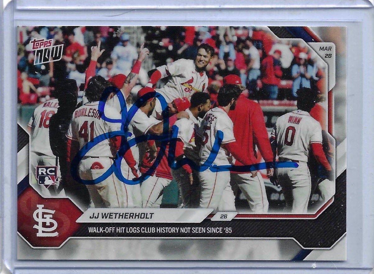 JJ Wetherholt Autographed 2026 Topps Now Walk Off Game 18