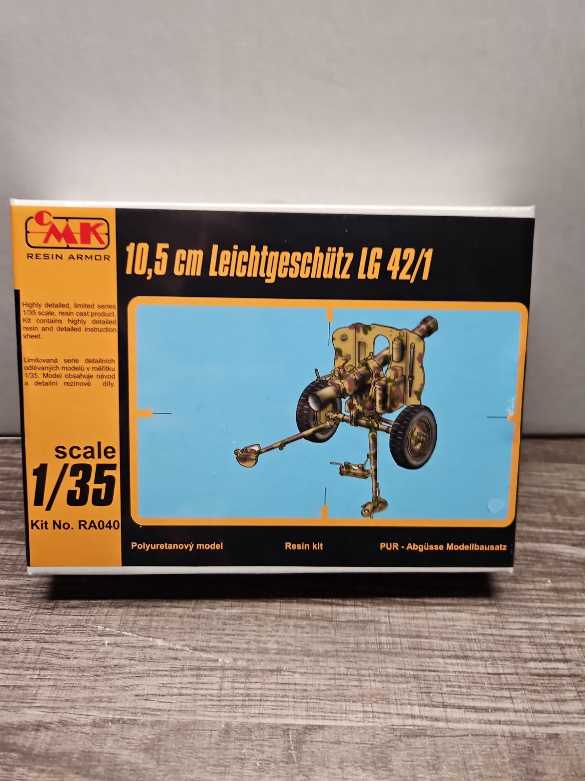 CMK Resin Armor 1/35 Leichtgeschutz 10,5 Cm. Kit No RA040