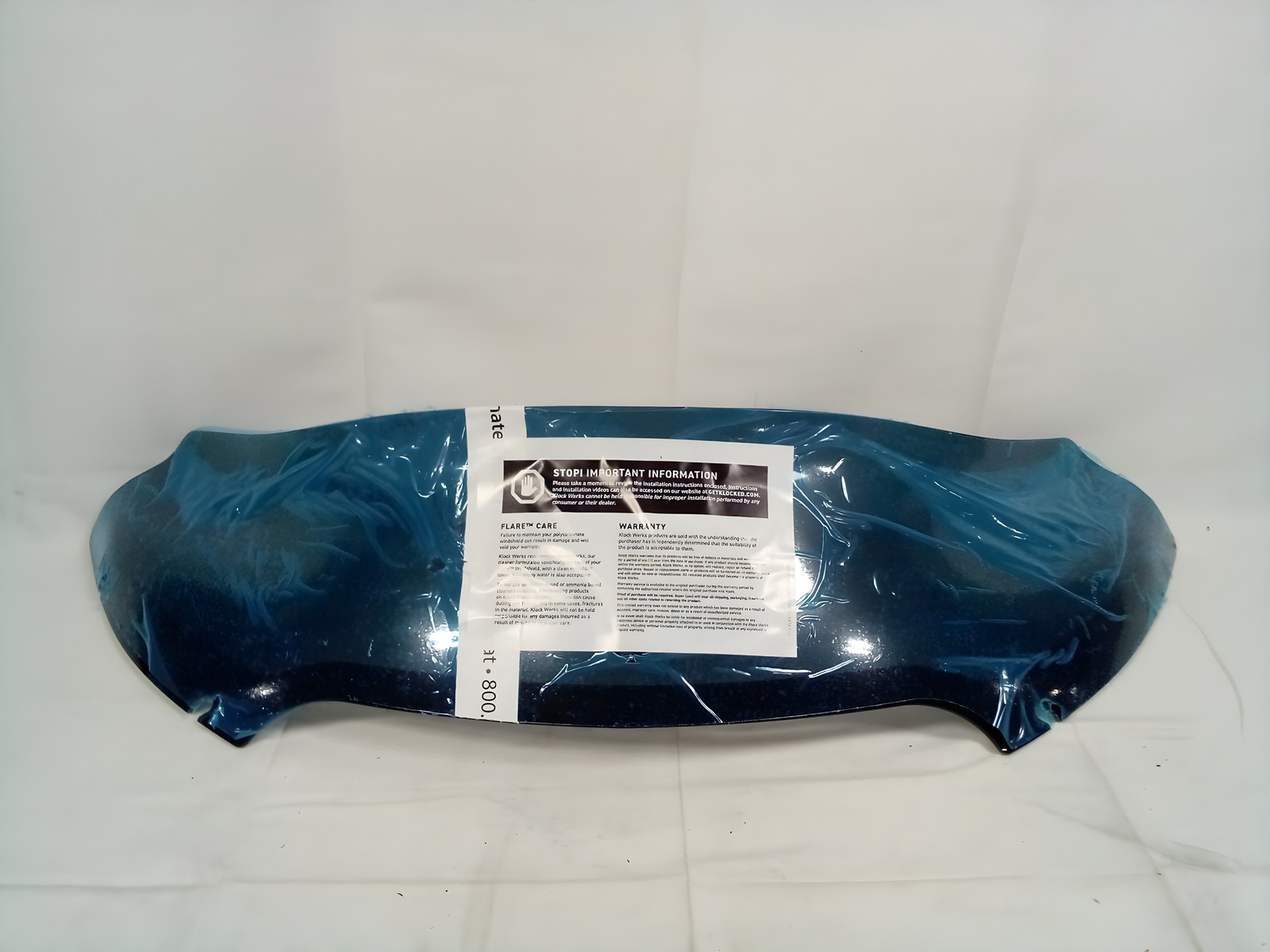 Klock Werks Flare Blue-Tinted Windshield for Harley-Davidson Road Glide