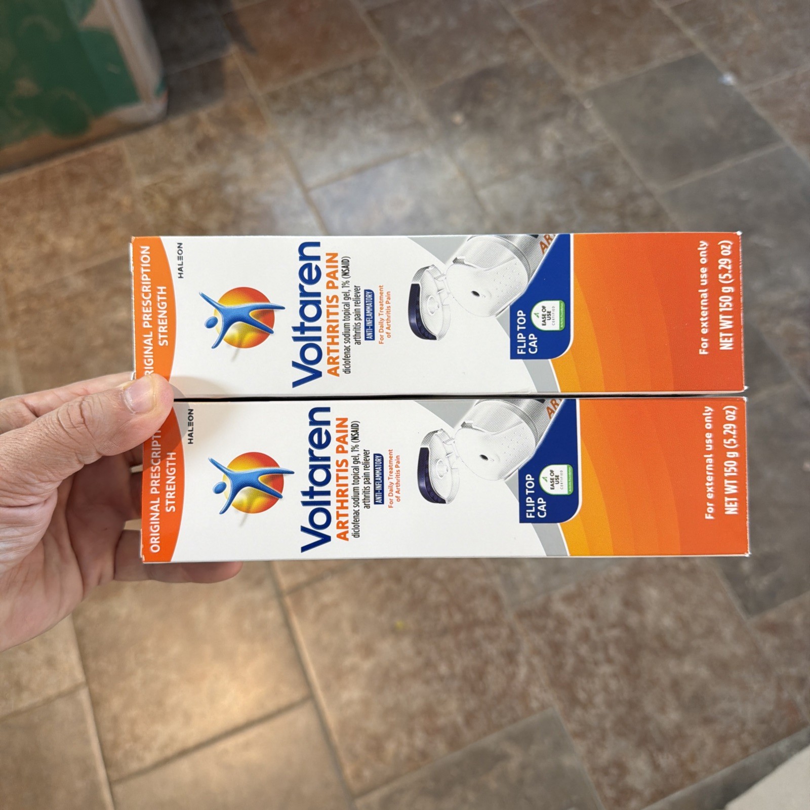 2 Pack Voltaren  Pain Topical Gel 150g (5.29oz) Tube Exp2028 New